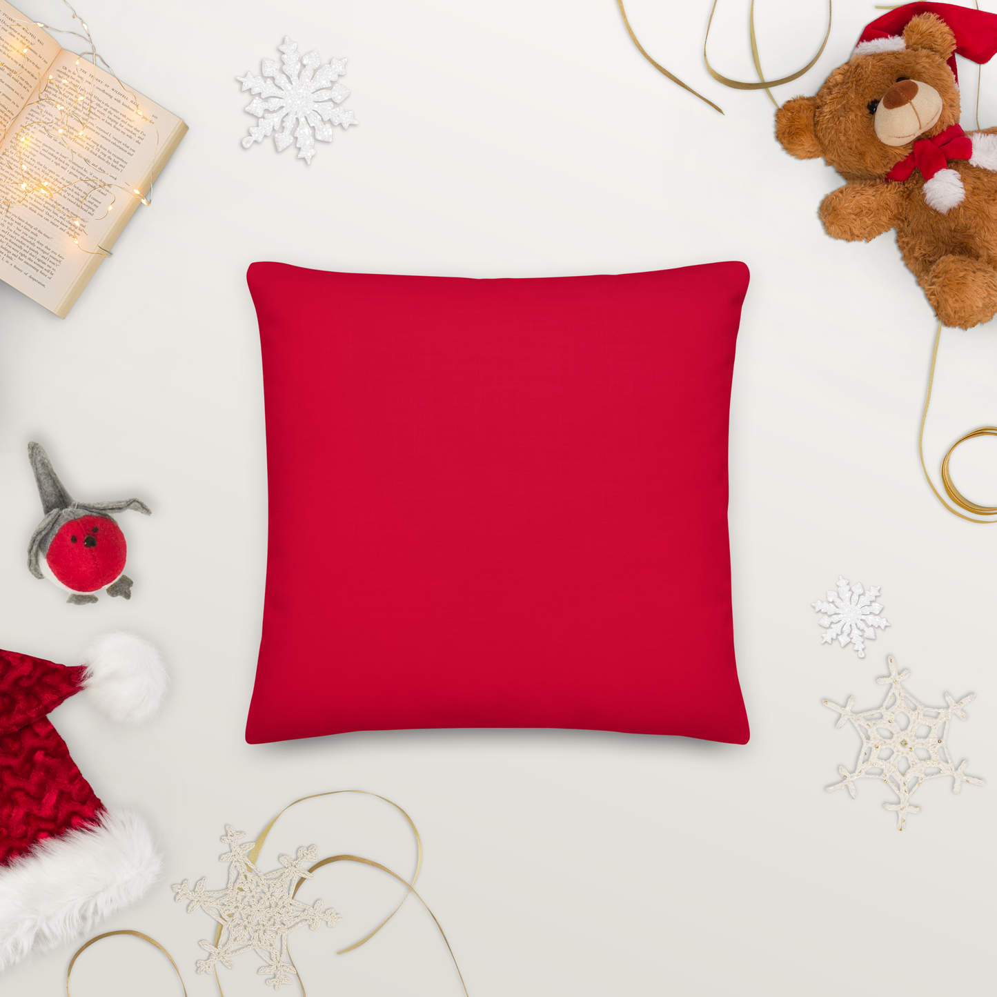 Xmas Tree Premium Pillow (Red)