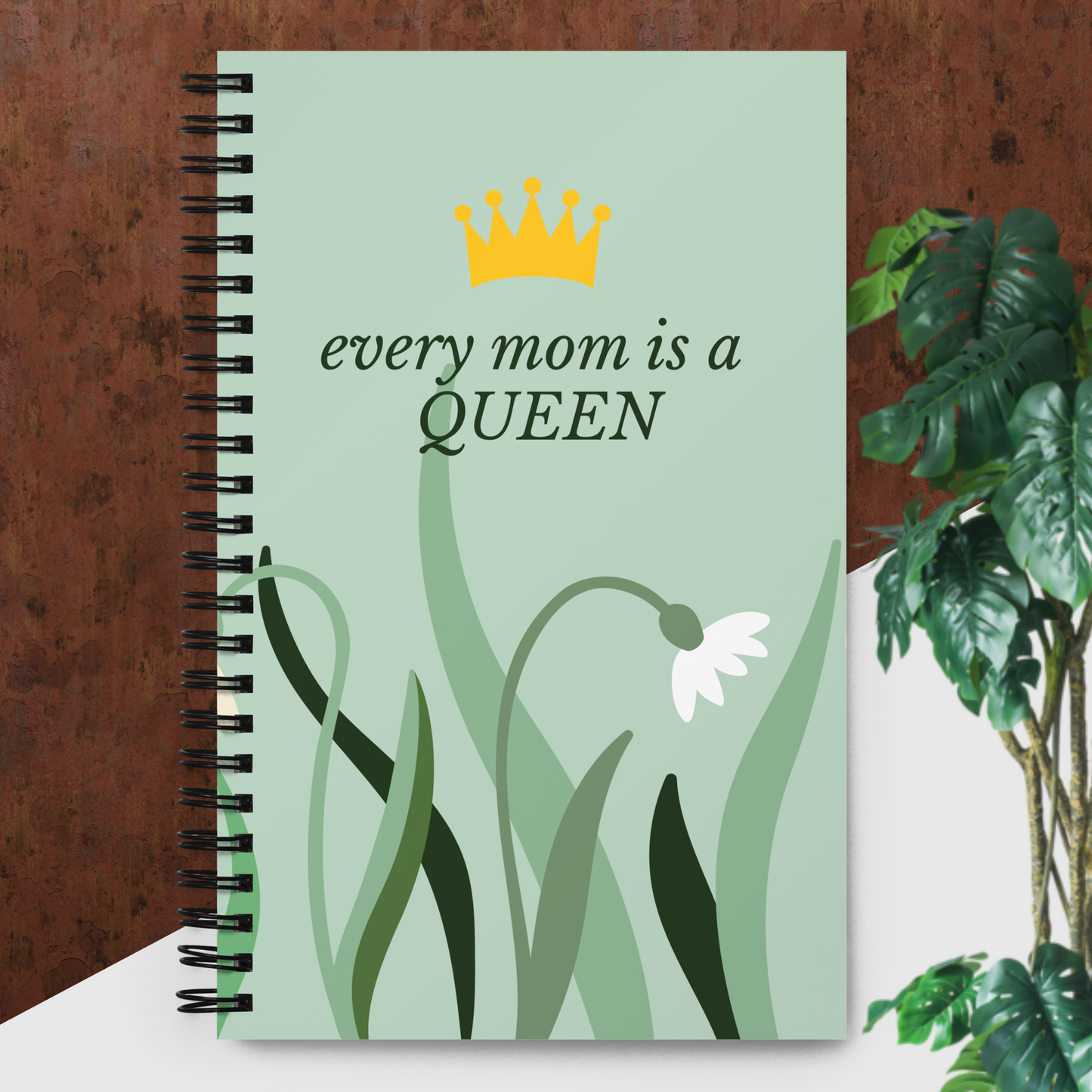 Every Mom Is A Queen - Spiral notebook