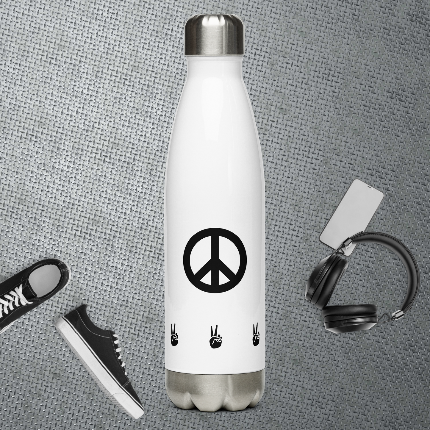 Peace - 17 oz. Stainless Steel Water Bottle