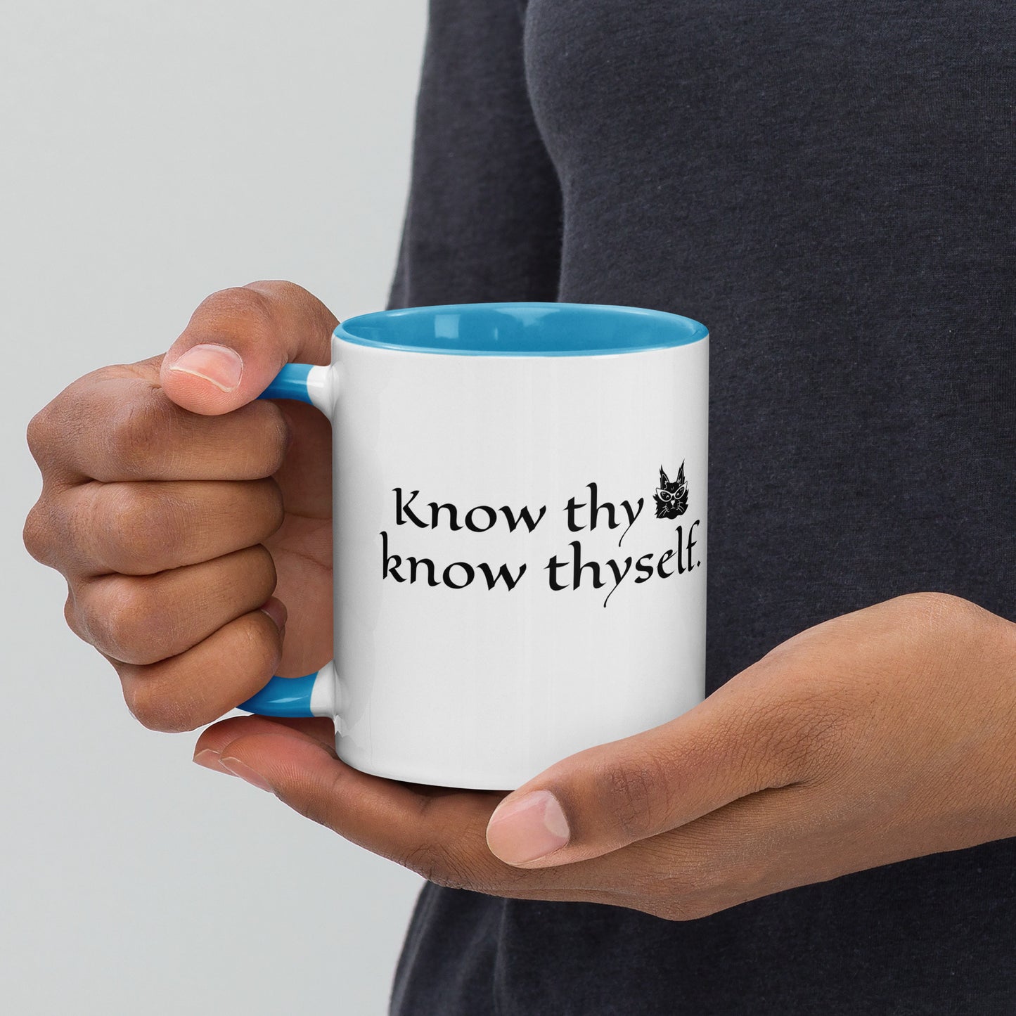 Know thy Cat, Know Thyself - 11 oz. Mug with Color Inside