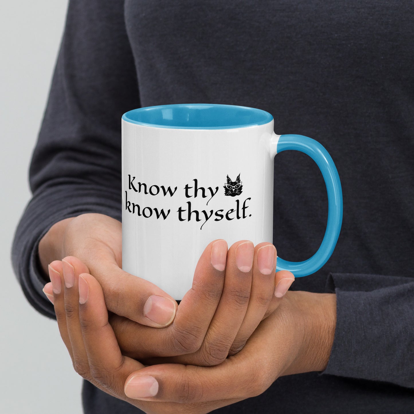 Know thy Cat, Know Thyself - 11 oz. Mug with Color Inside