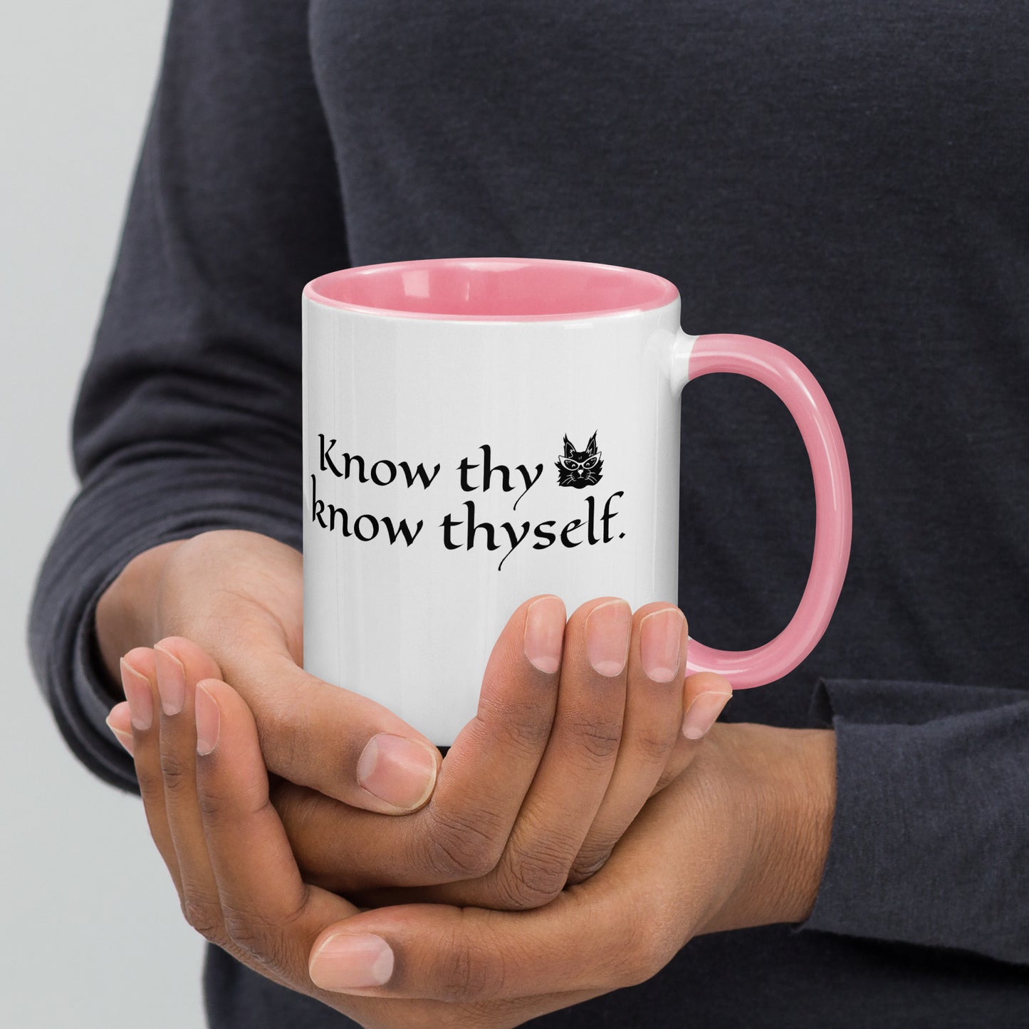 Know thy Cat, Know Thyself - 11 oz. Mug with Color Inside